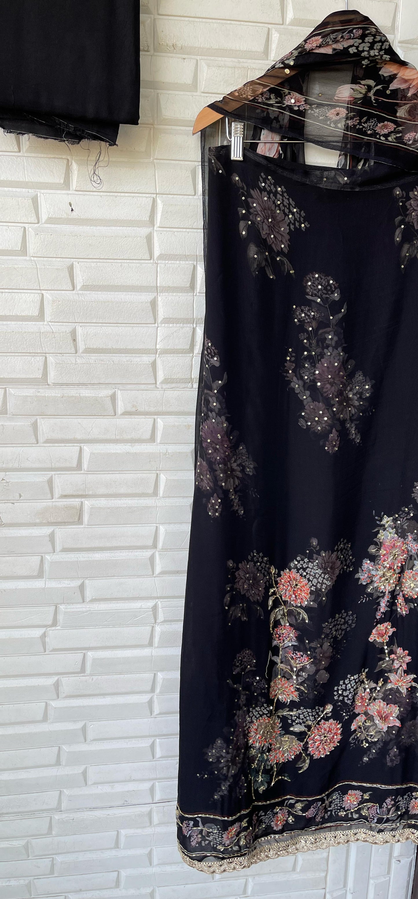 Organza unstitched ladies suit Rc16691