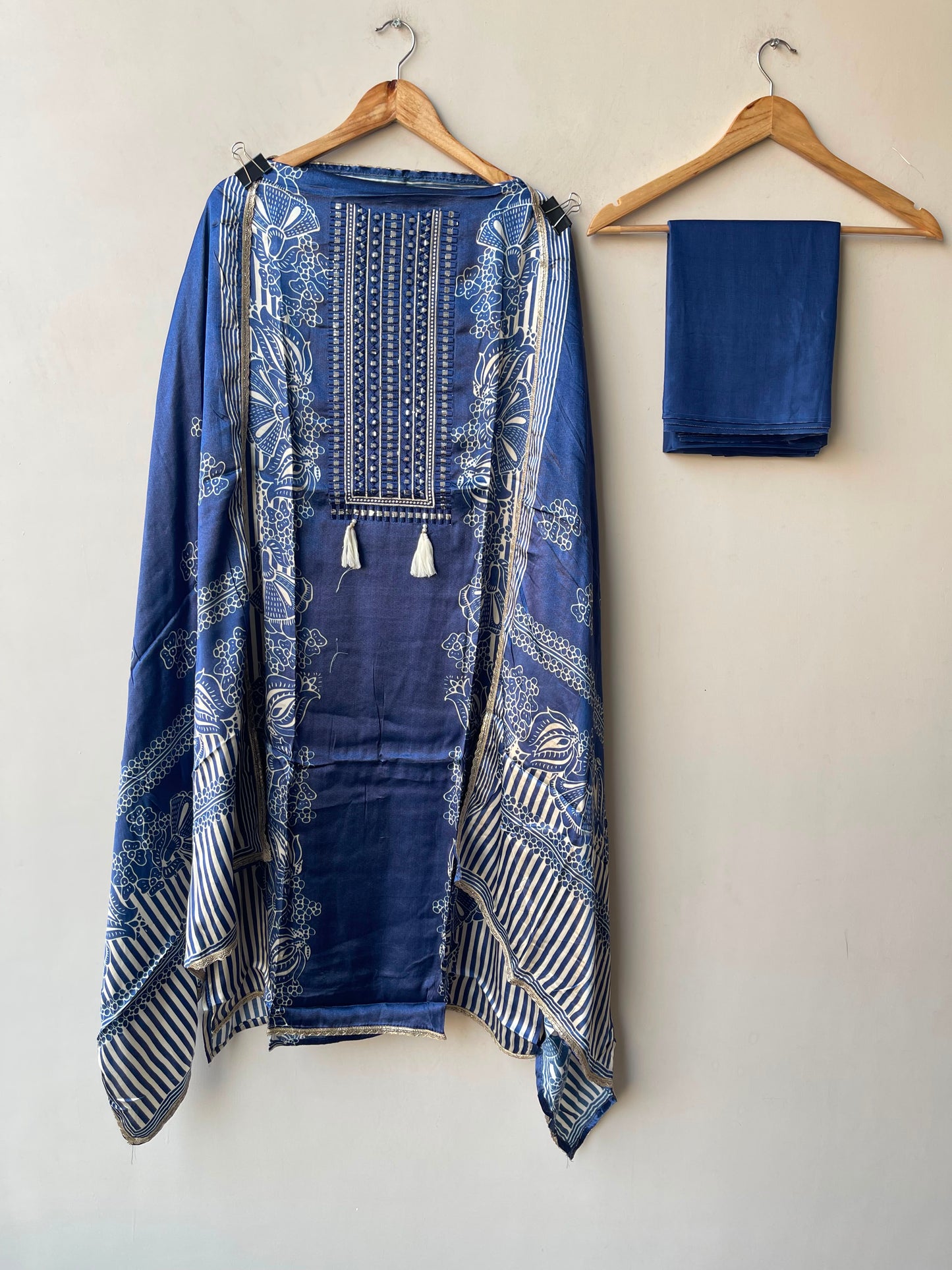 Gajji silk printed unstitched ladies suit Rc19311 (a)