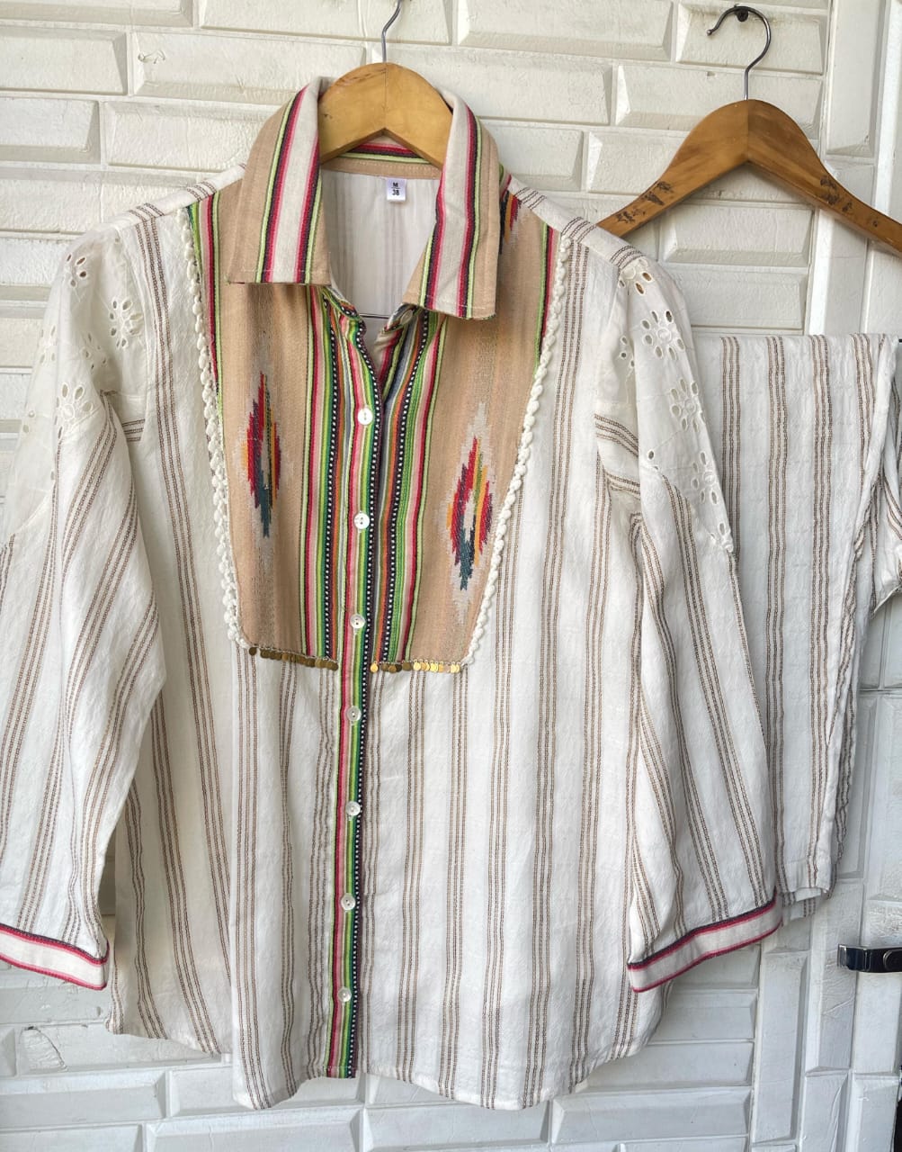 Linen Ready to Wear Co-ord Set Rc16530