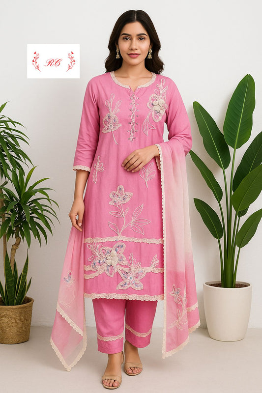 Mul chanderi unstitched ladies suit Rc17440 (b)
