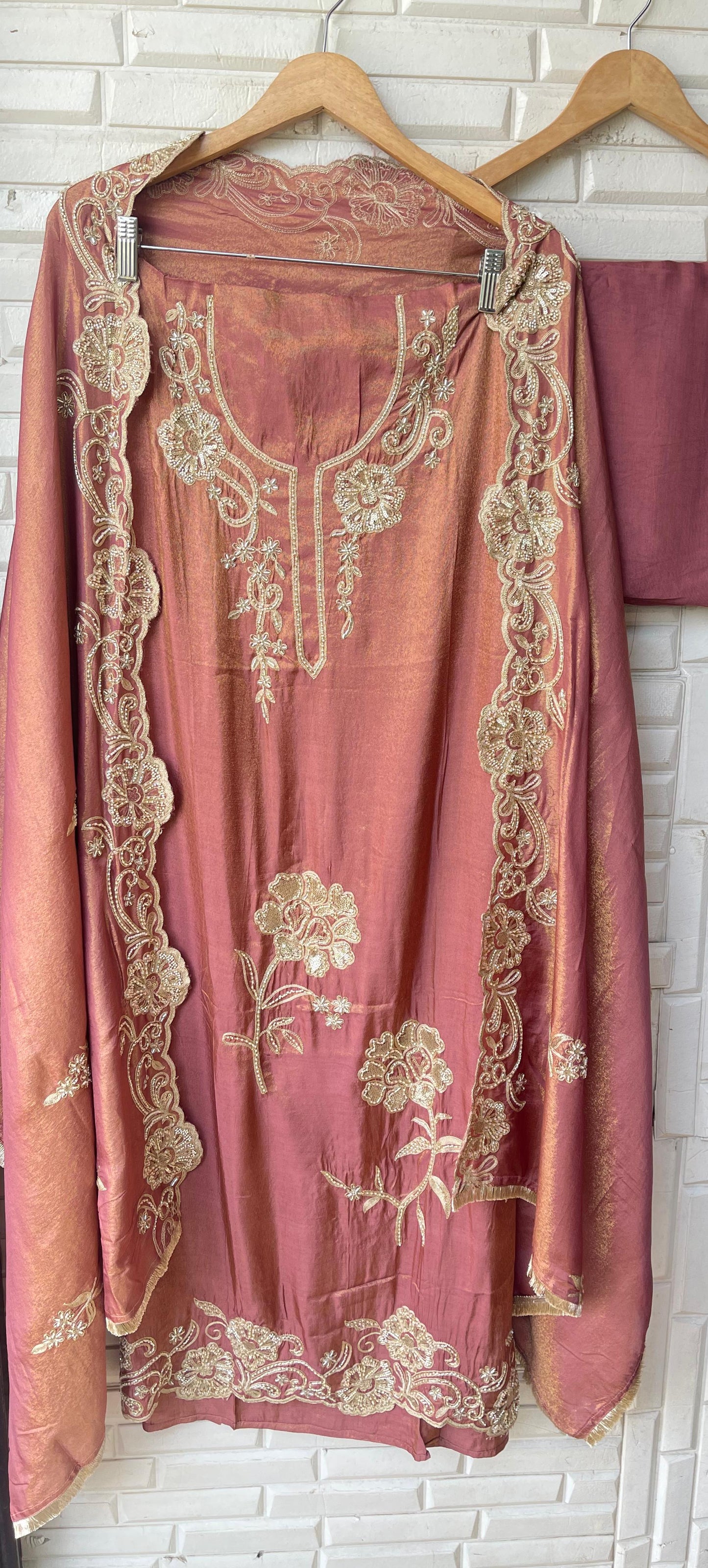 Shimmer silk unstitched ladies suit Rc17846 (b)