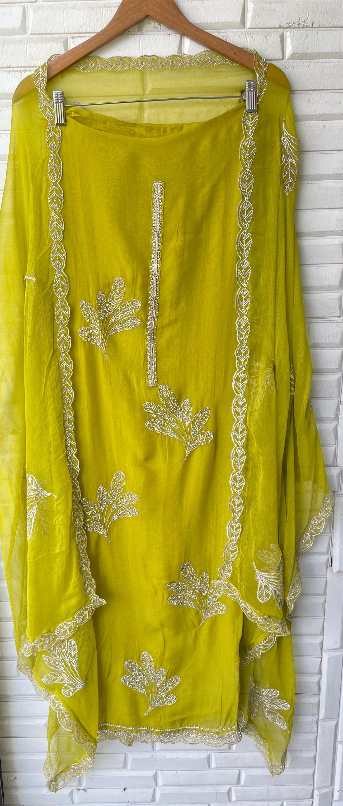 Organza unstitched ladies suit