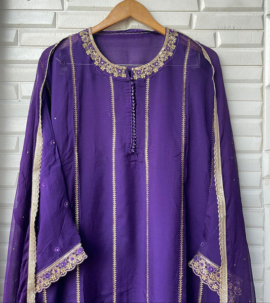 Organza semi stitched ladies suit Rc17361 (a)