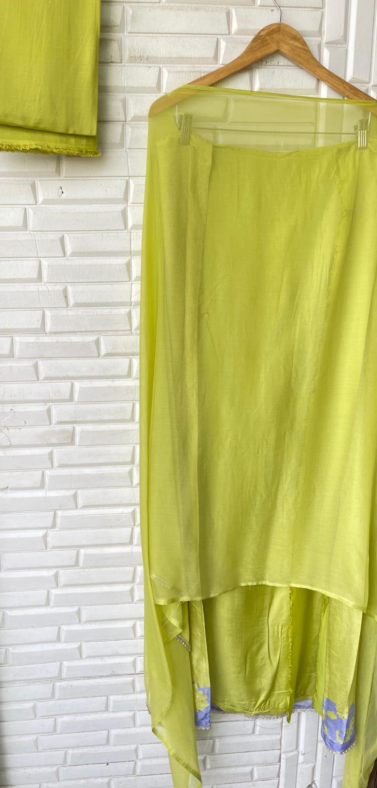 Muslin Silk Unstitched Ladies Suit Rc 17020