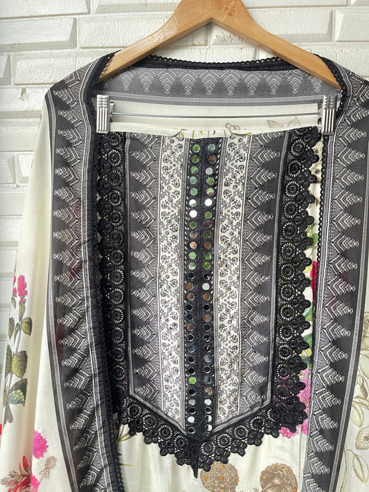 Muslin unstitched ladies suit Rc17329