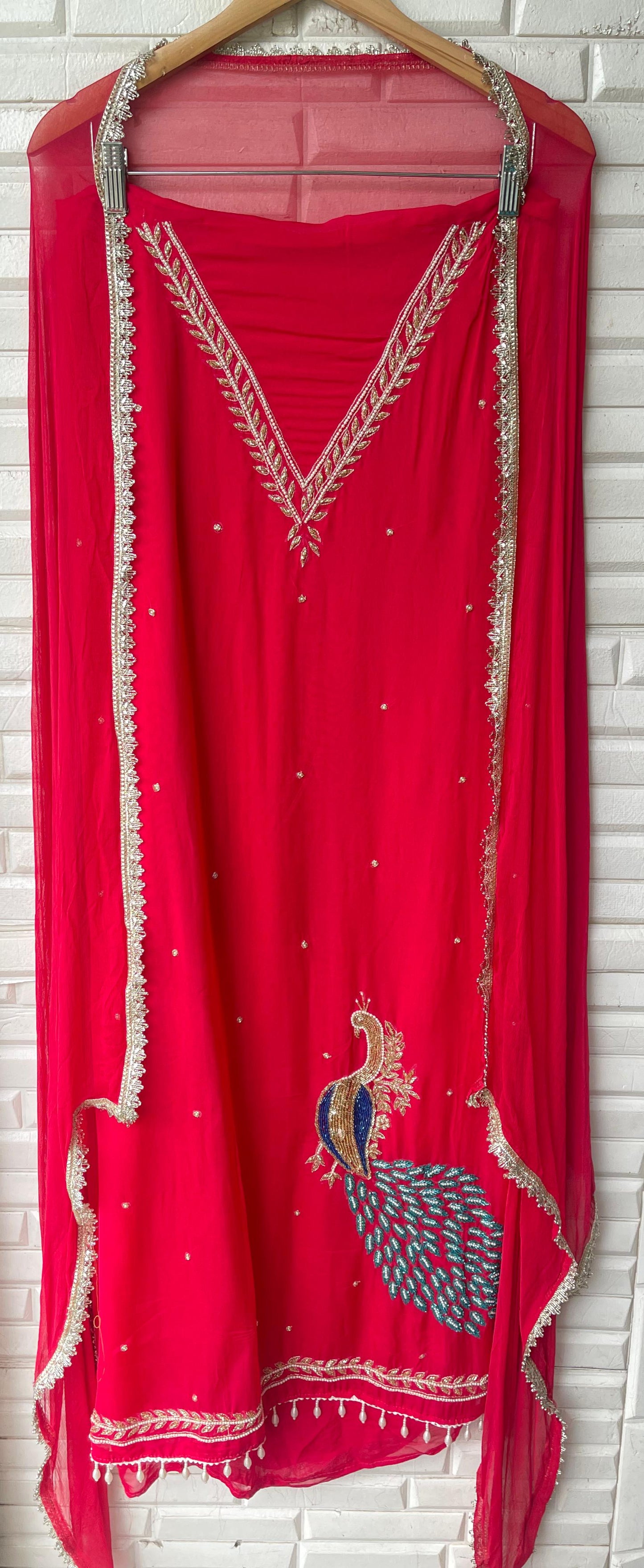 Organza unstitched ladies suit Rc17550 (b)