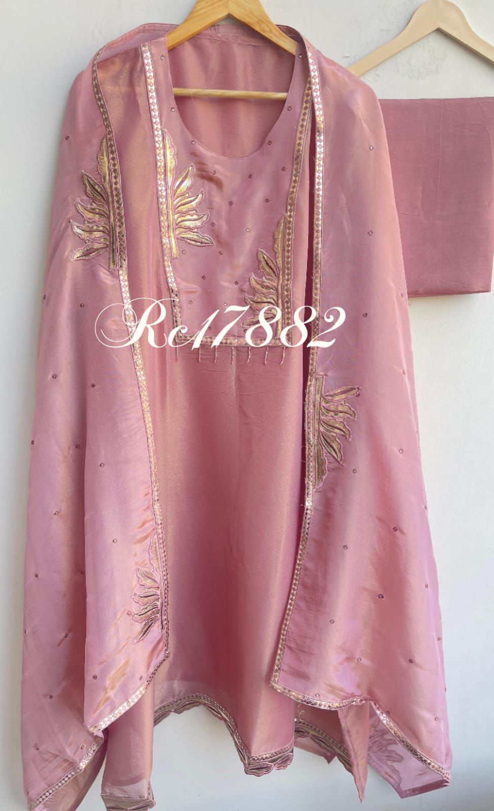 Shimmer silk unstitched ladies suit Rc17882 (c(