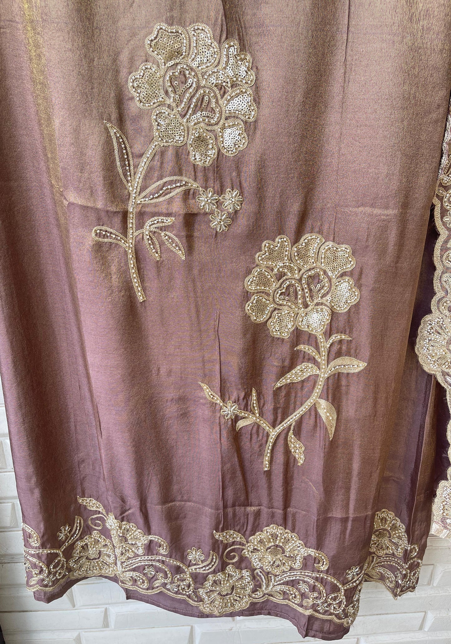 Shimmer silk unstitched ladies suit Rc17846 (a)