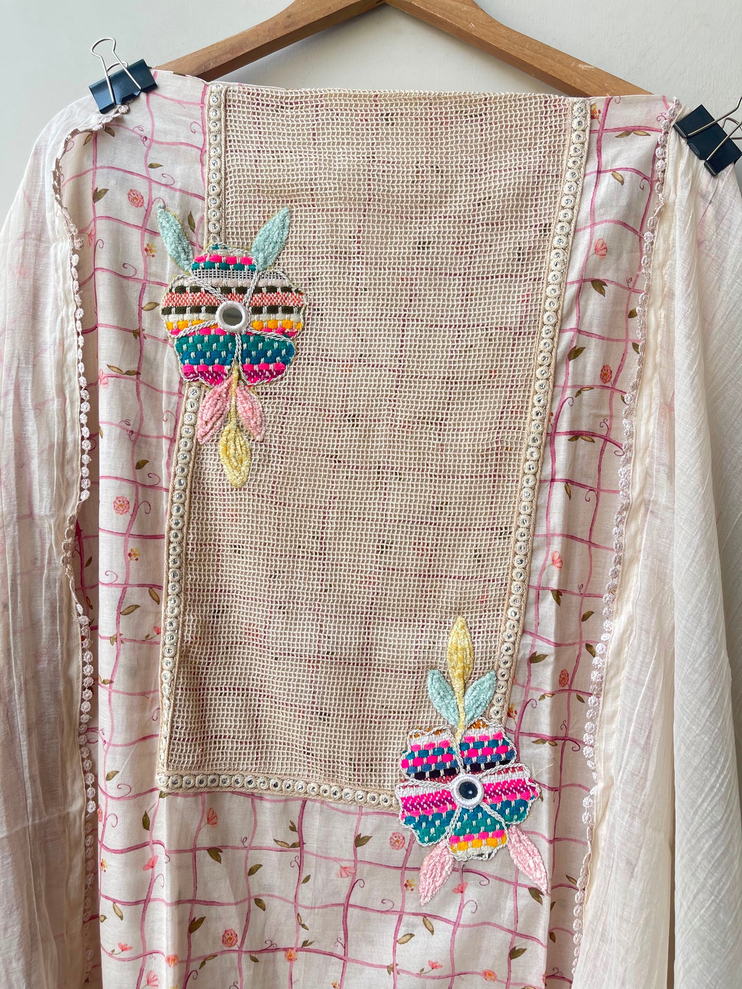 Mul chanderi printed ladies unstitched suit Rc19048 (b)