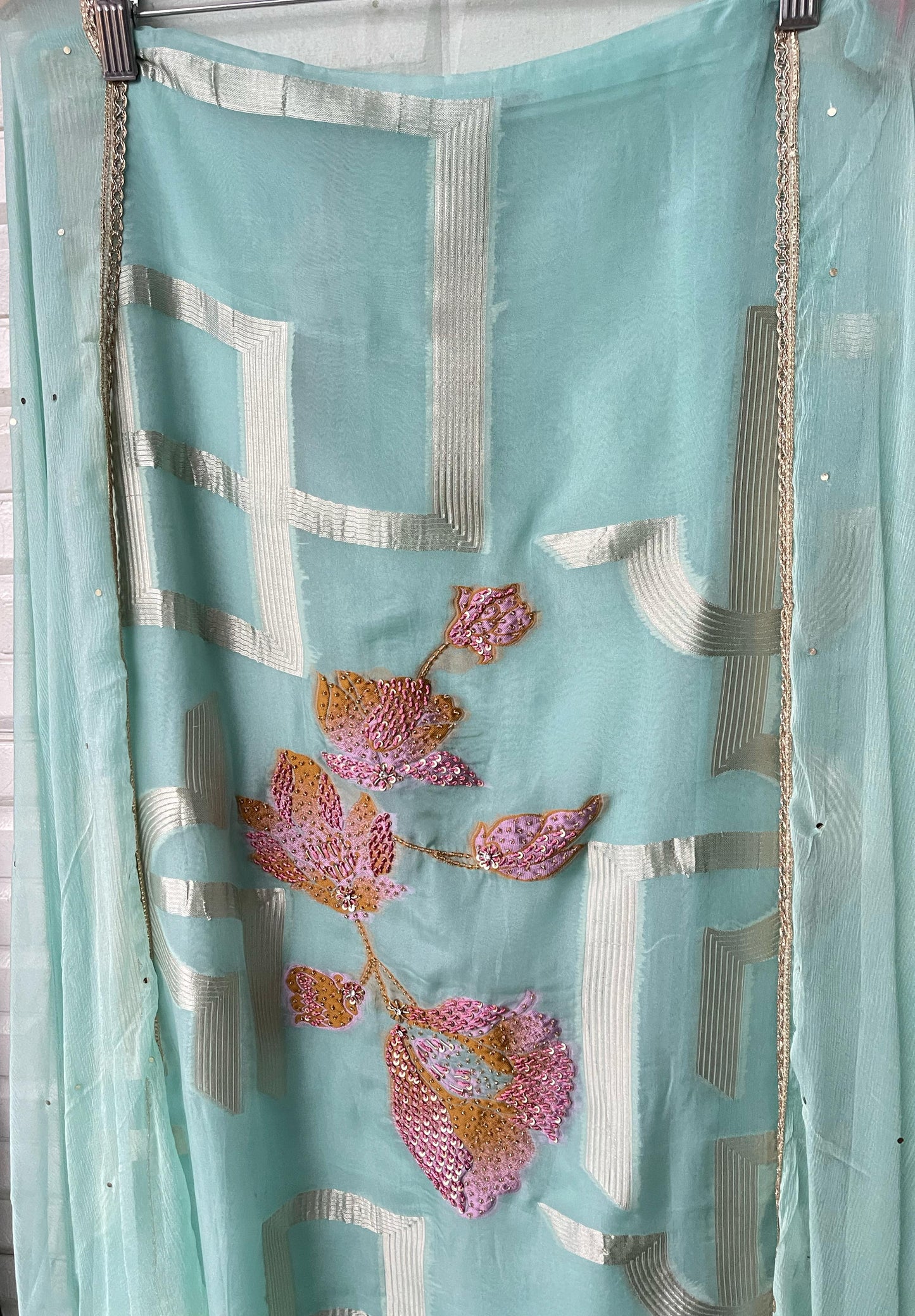 Organza unstitched ladies suit Rc16430