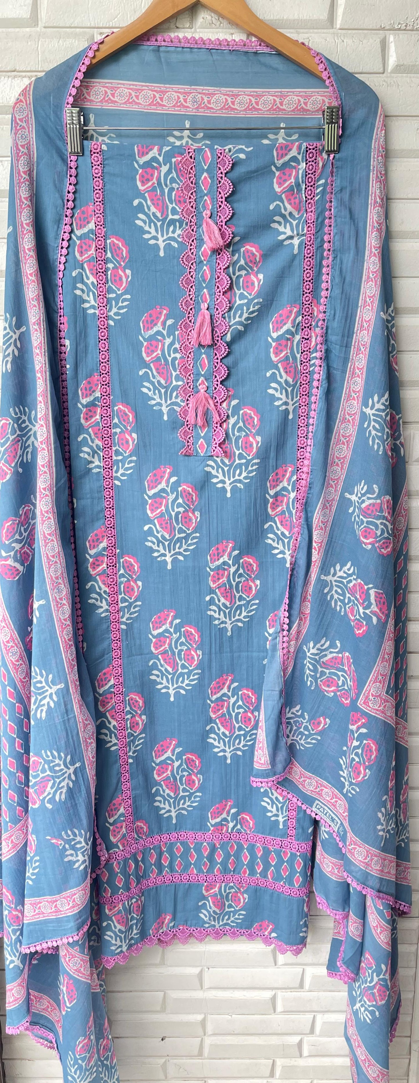 Cotton unstitched ladies suit Rc17458