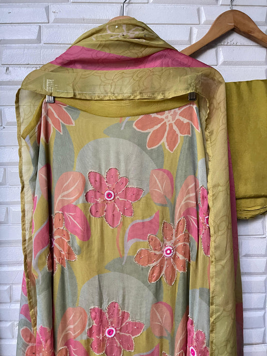 Burberry unstitched ladies suit Rc17624 (a)