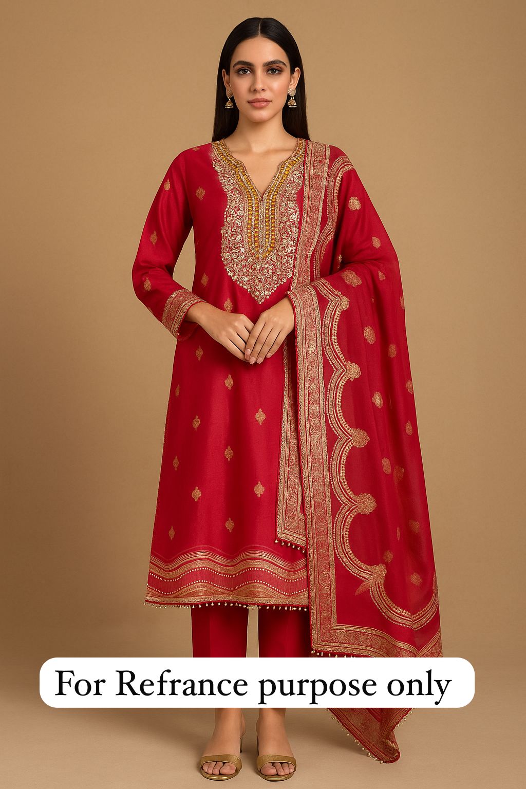 Banarasi shimmer silk unstitched ladies Rc17704