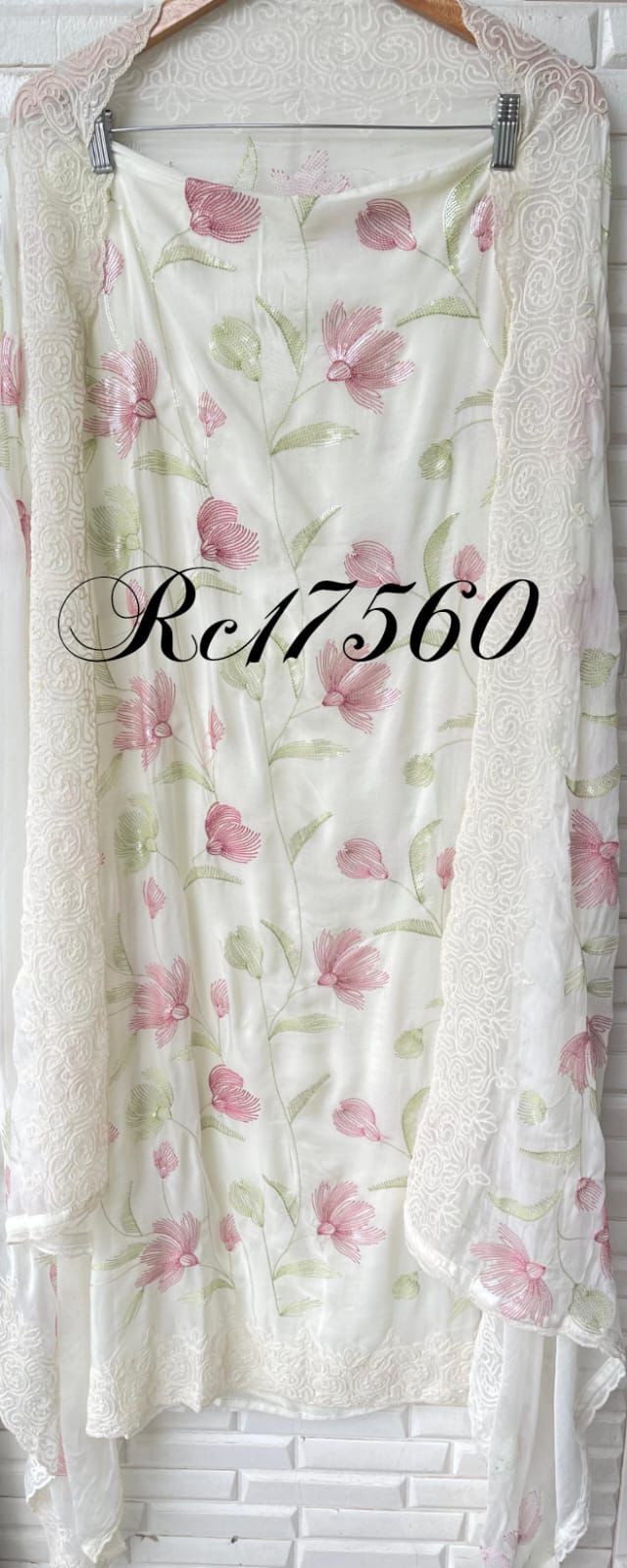 Organza unstitched ladies suit Rc17560