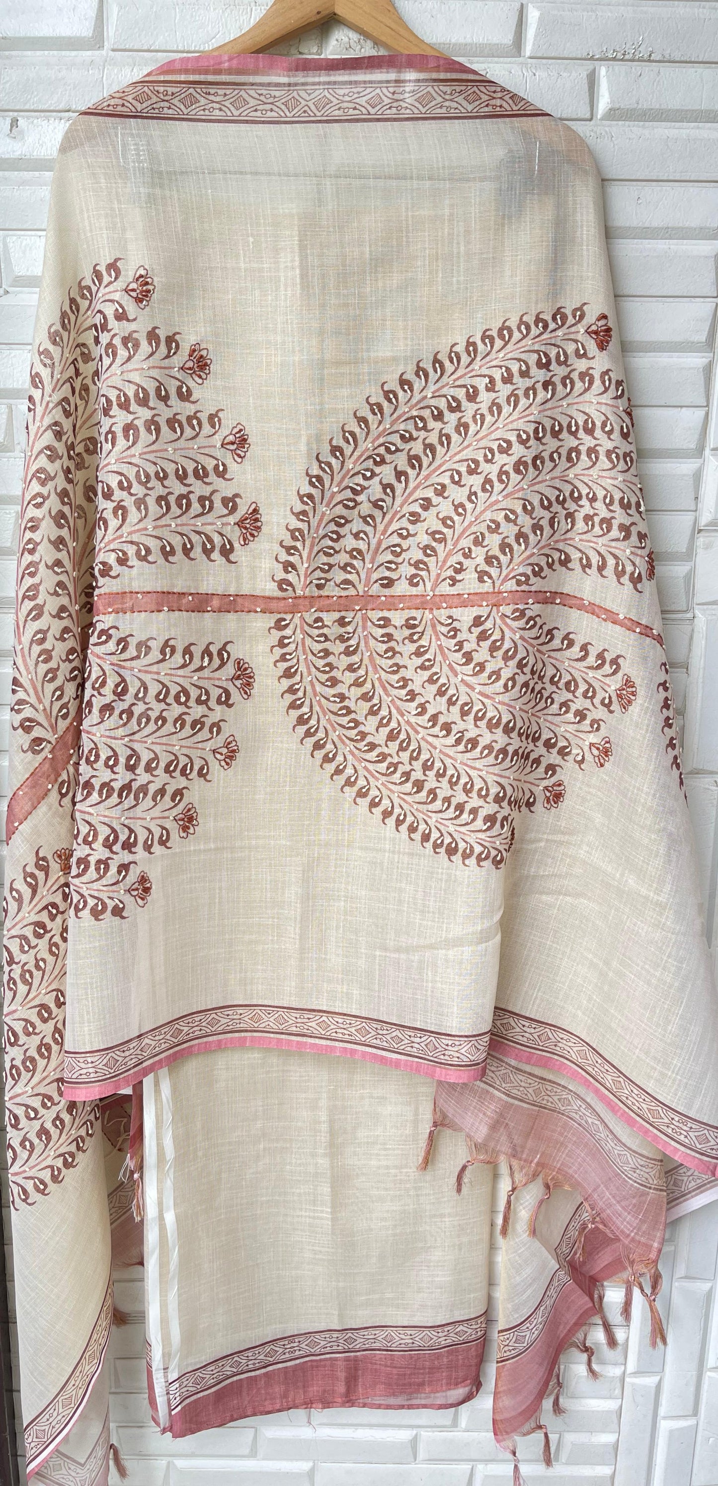 Linen unstitched ladies suit Rc17331