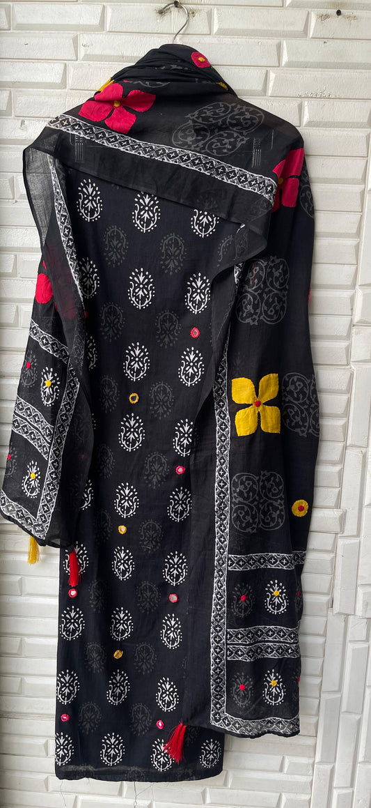 Mul cotton unstitched ladies suit Rc17365