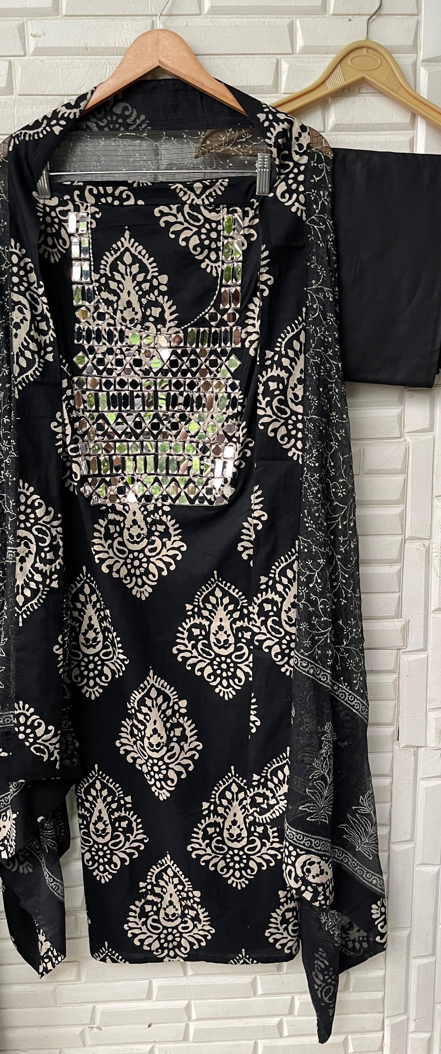 cotton unstitched ladies suit Rc17395