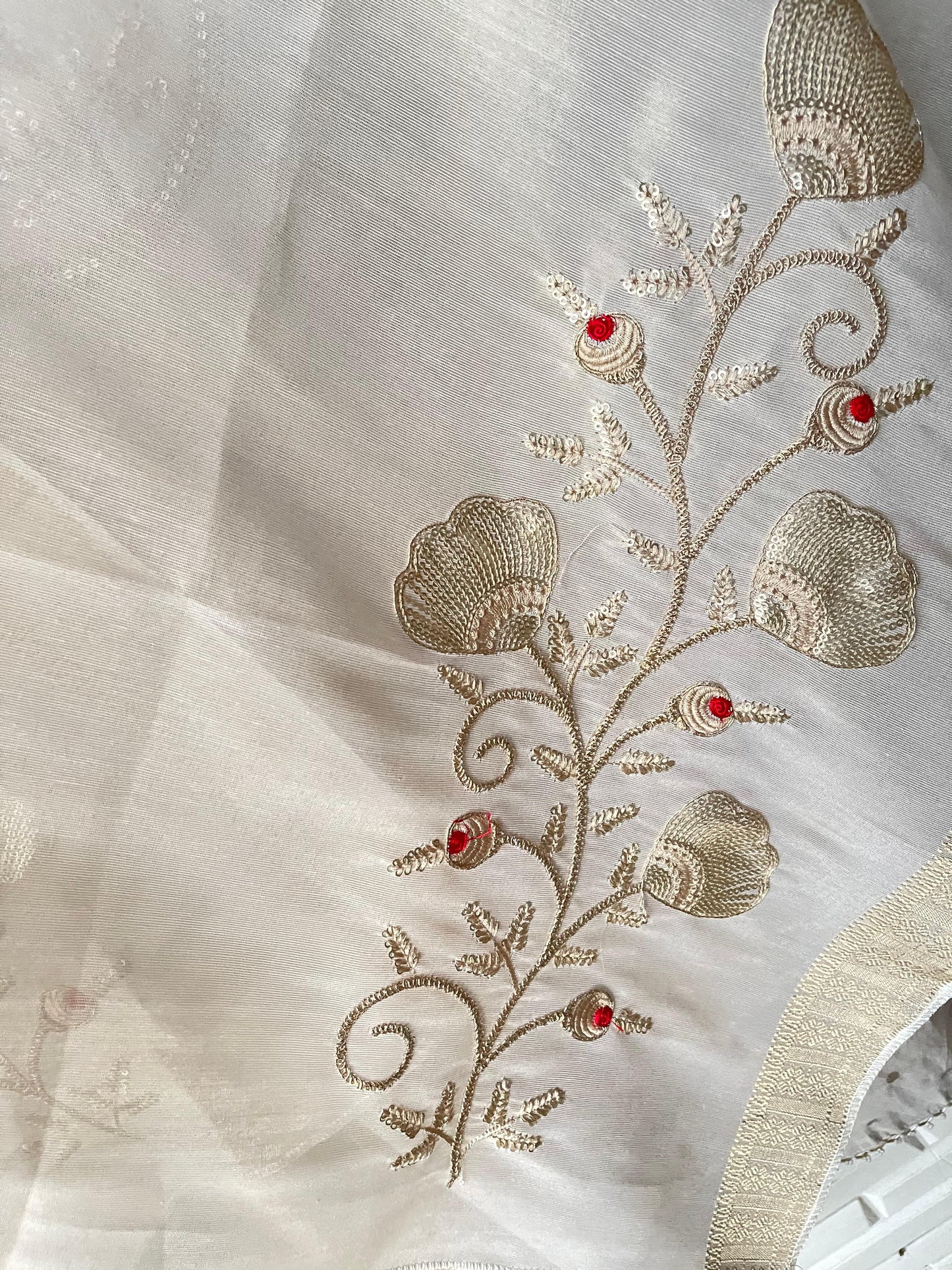 Shimmer silk unstitched ladies suit Rc17588