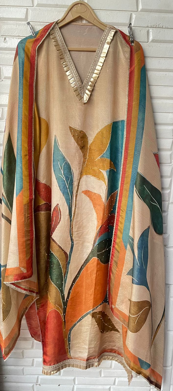 Shimmer silk unstitched ladies suit Rc17756