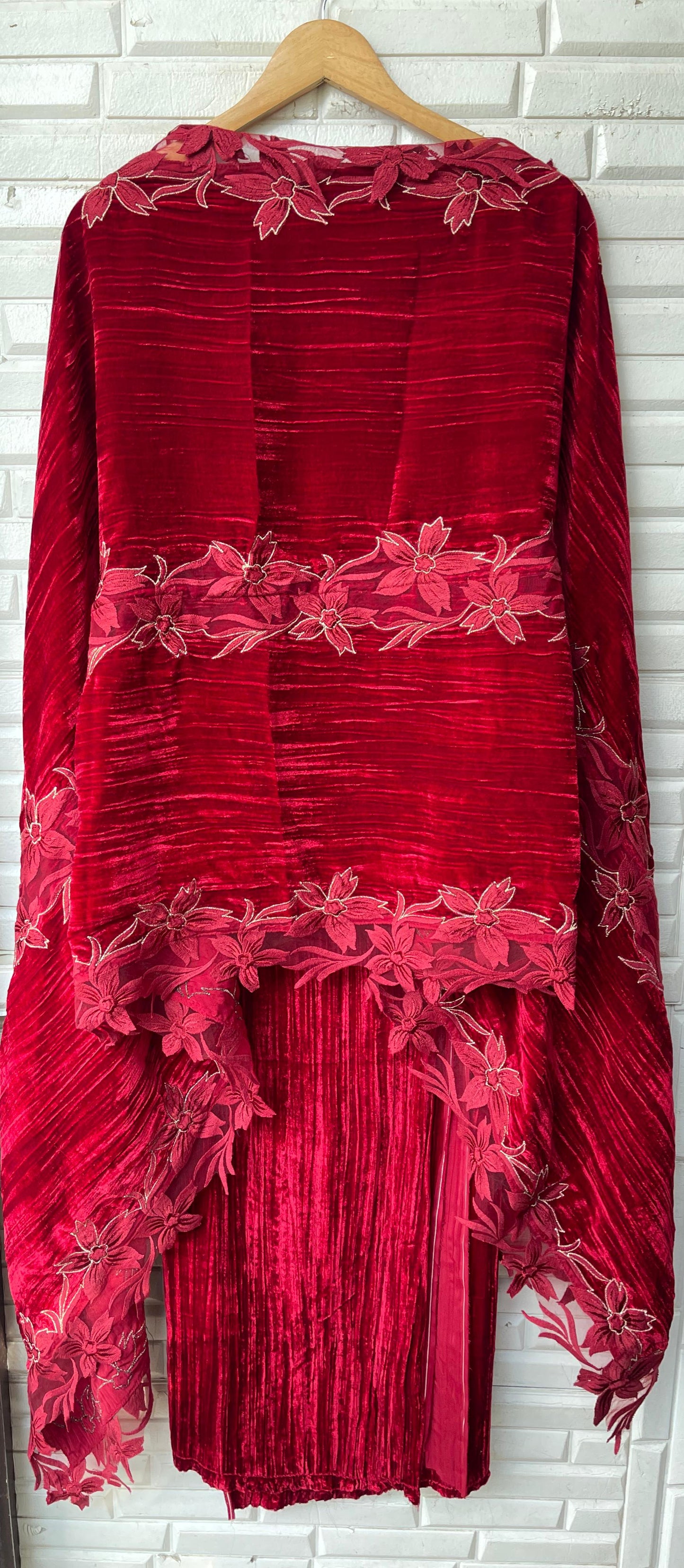 Crushed velvet unstitched ladies suit Rc17862 (b)