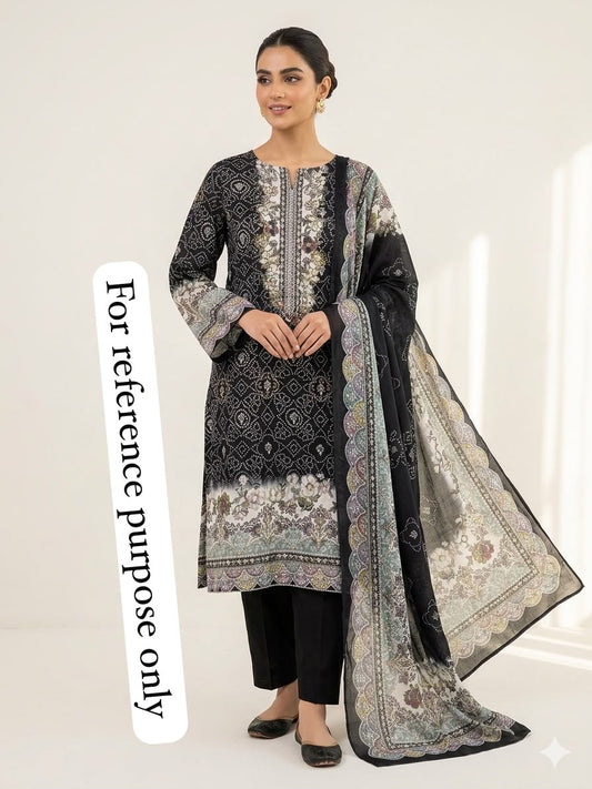 Cotton printed unstitched ladies suit Rc18978