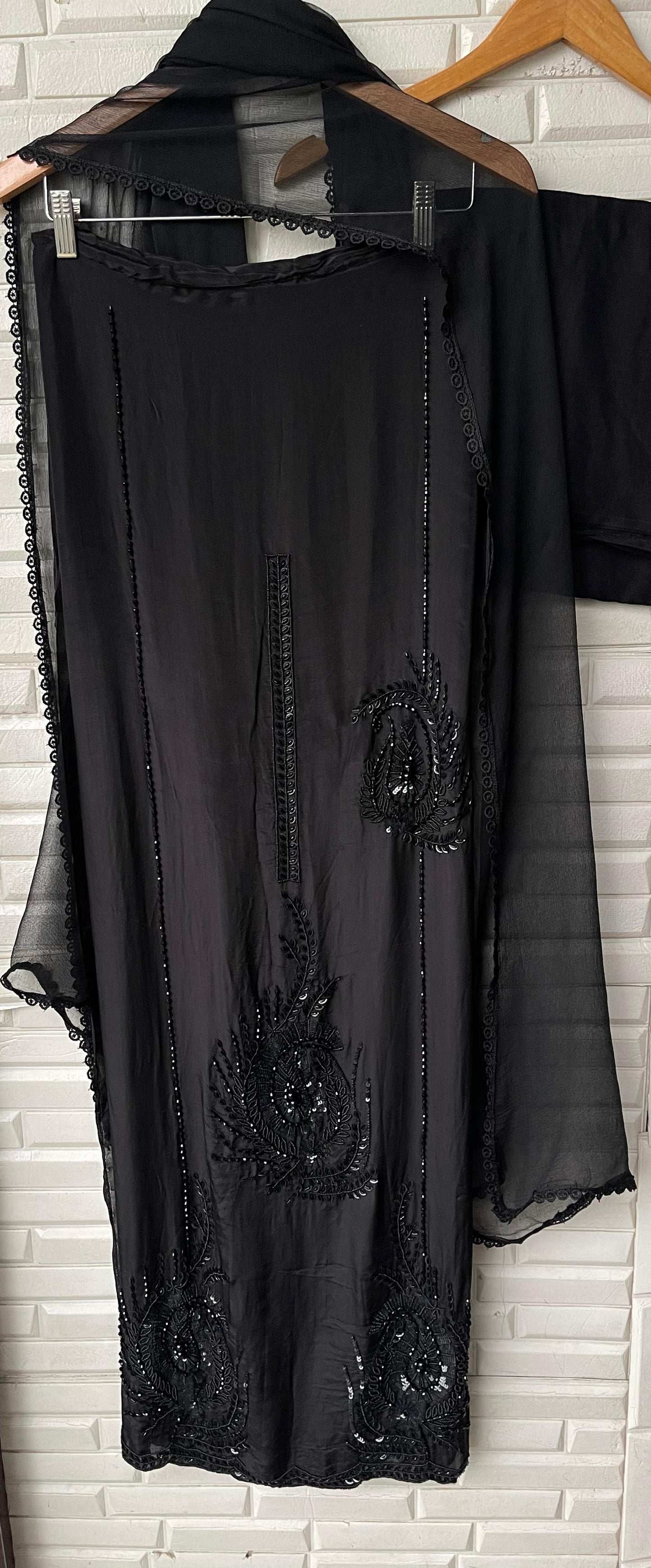 Crepe Silk unstitched ladies suit Rc17556