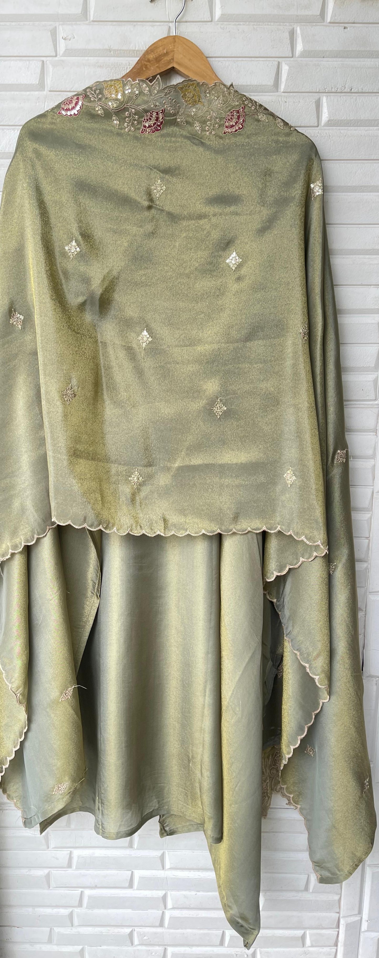 Shimmer silk unstitched ladies suit Rc 16044