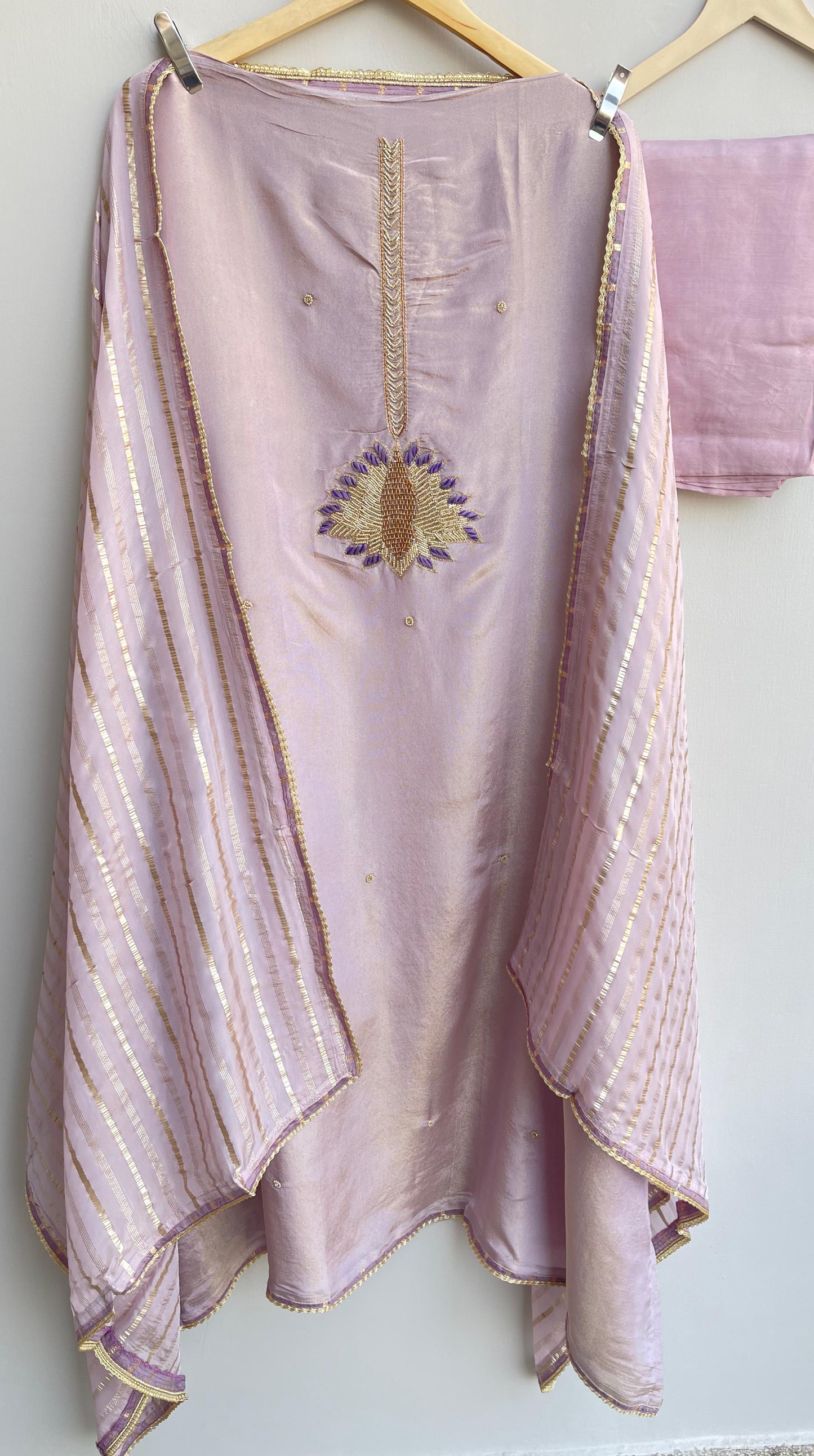 Shimmer silk unstitched ladies suit Rc17926 (b)