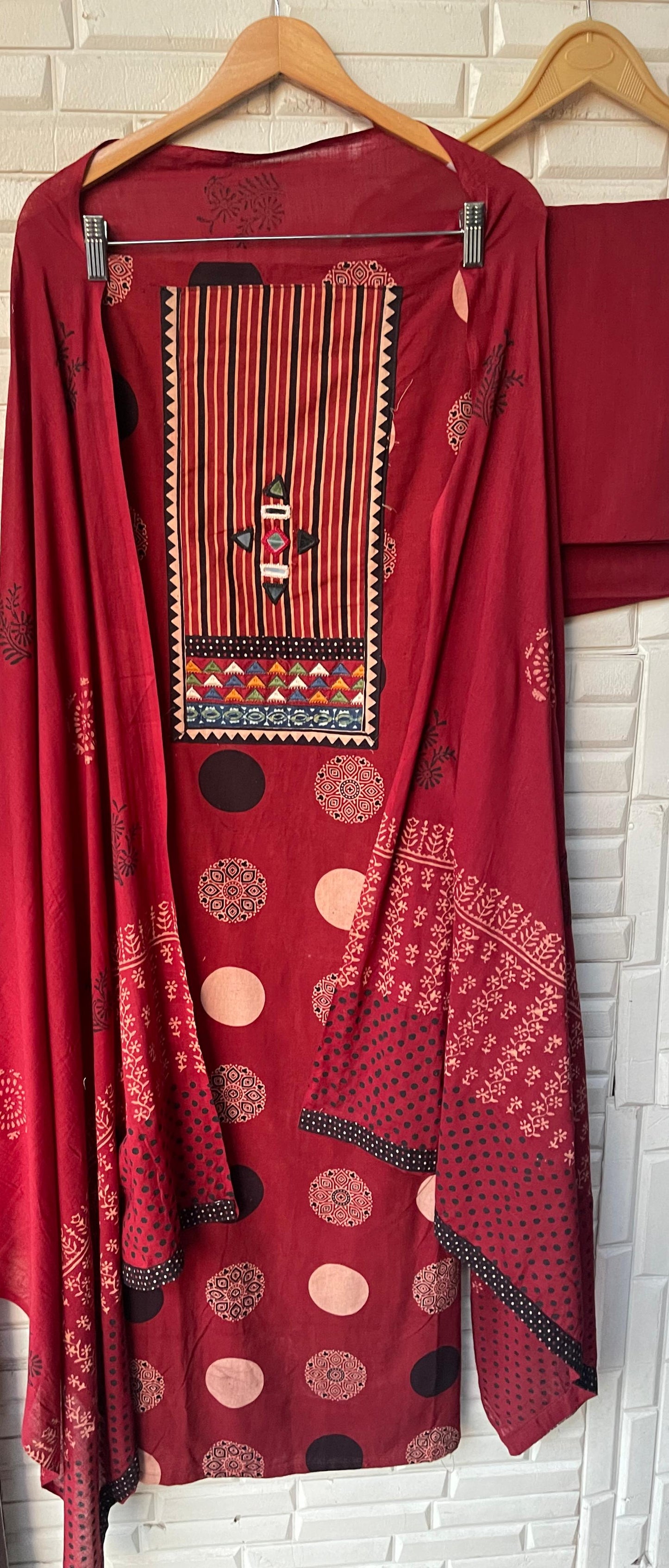 Cotton khadi unstitched ladies suit Rc17583 (a)