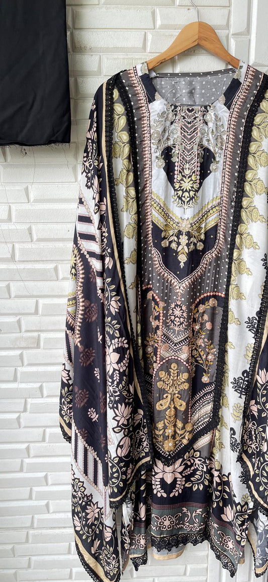 Muslin Unstitched ladies suit Rc17268