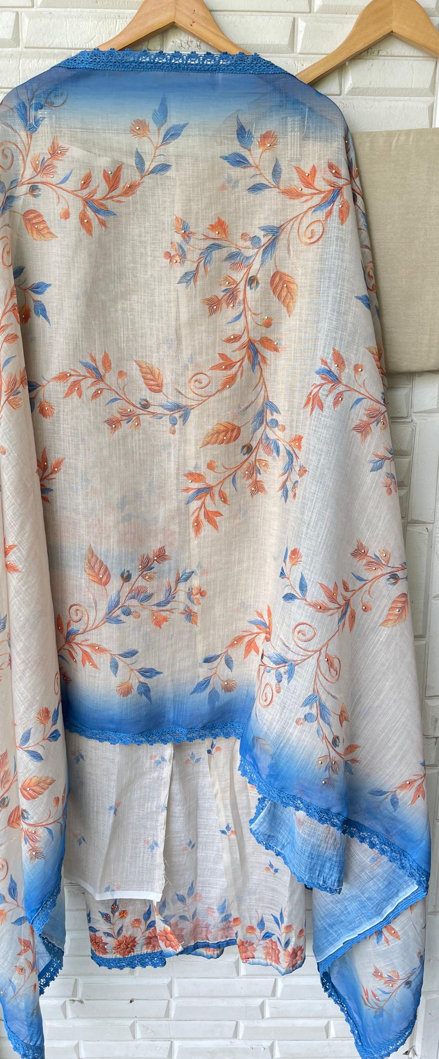 Linen cotton unstitched ladies suit Rc17427