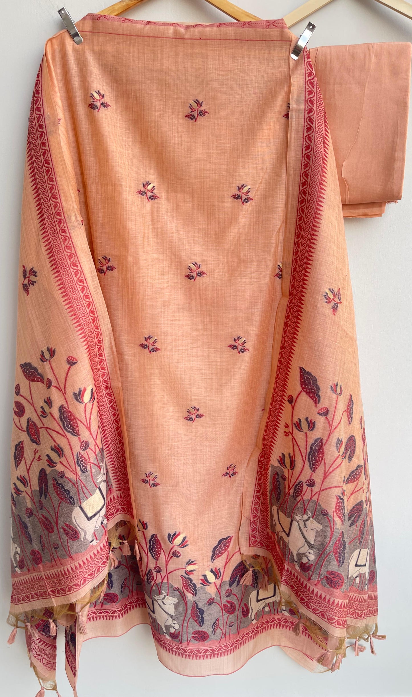 Jhamdhaani soft linen unstitched ladies suit Rc17913