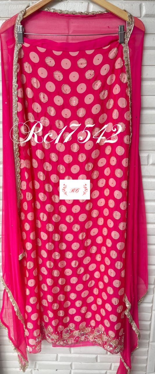 Organza unstitched ladies suit Rc17542 (a)