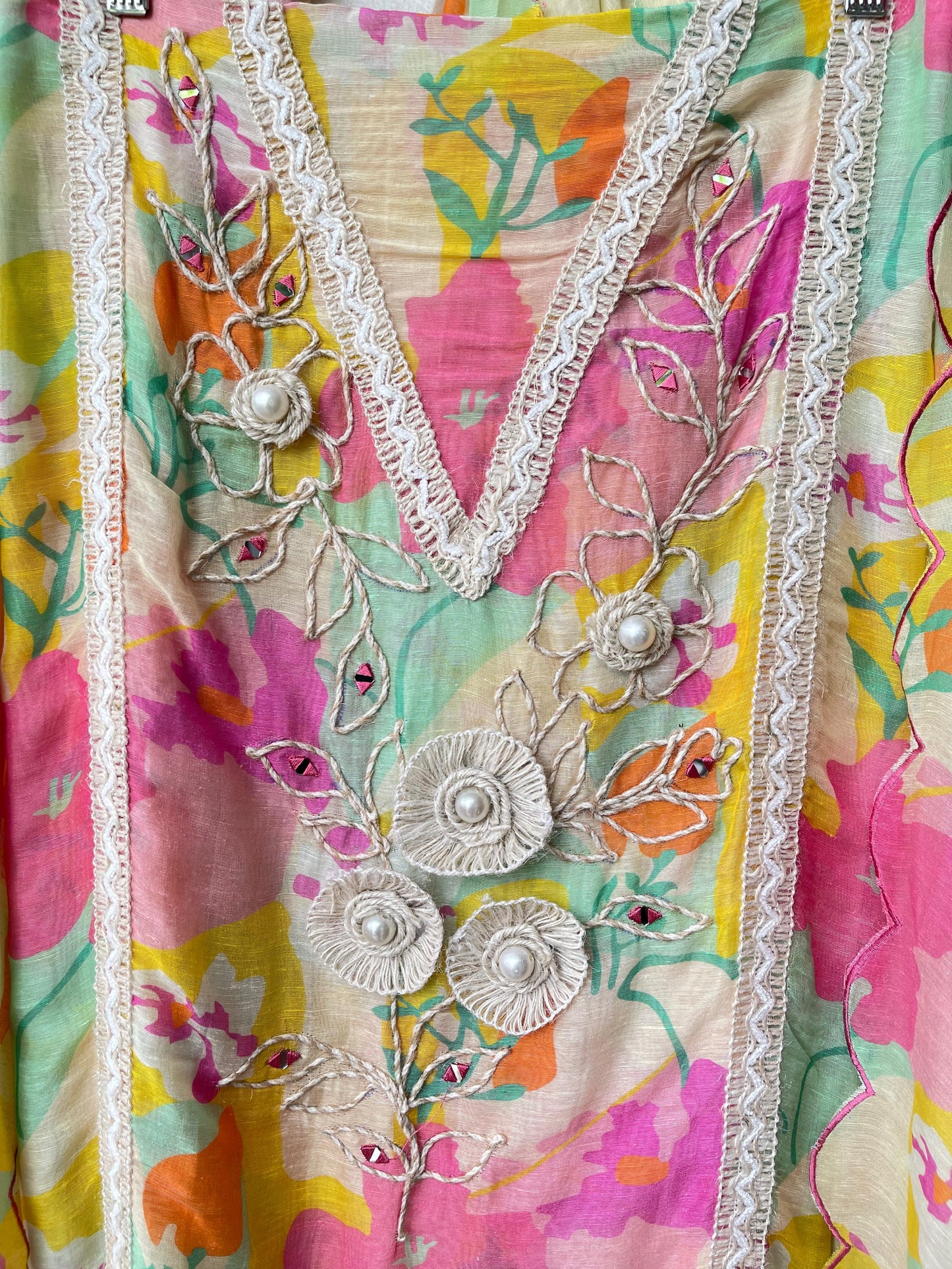 Linen unstitched ladies suit Rc17442