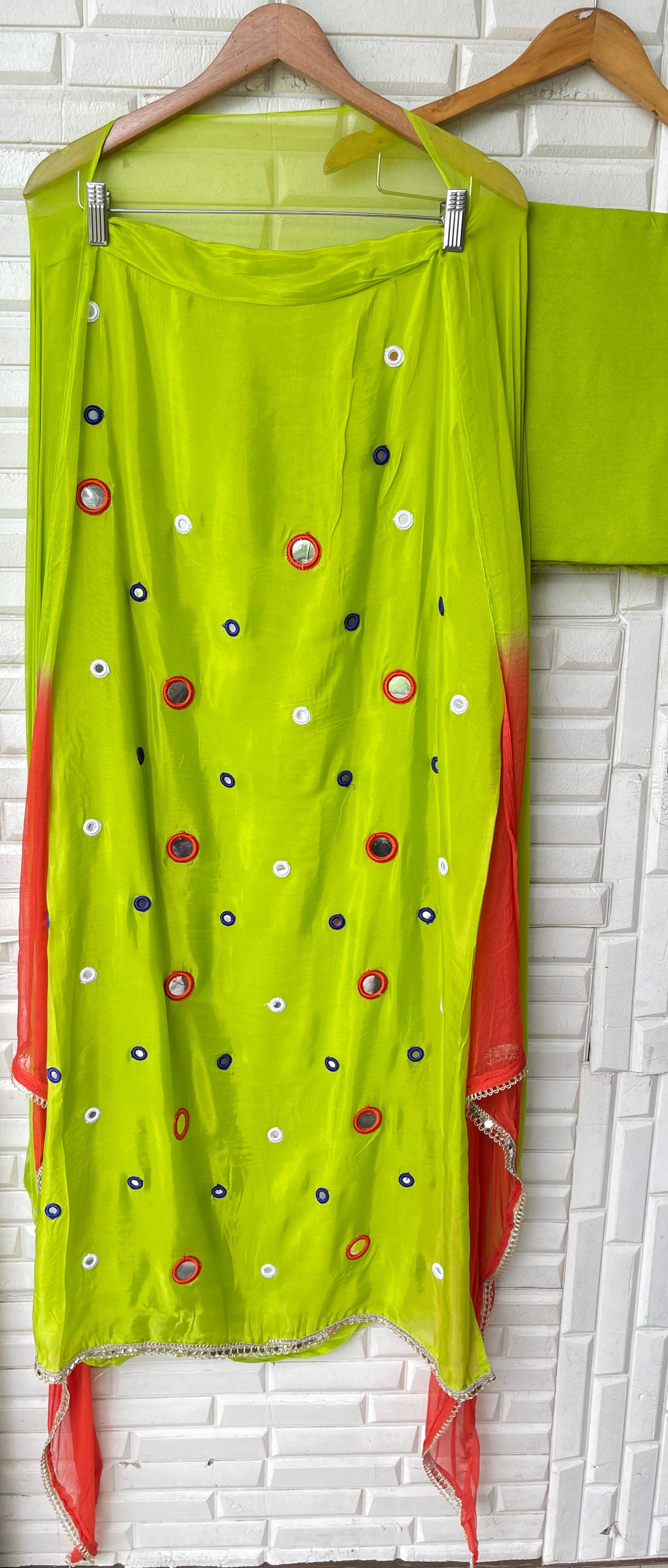 Glass organza unstitched ladies suit Rc17435 (a)