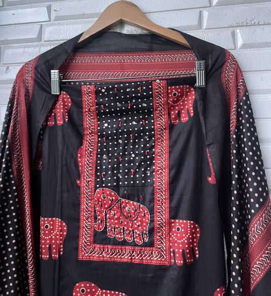 Cotton printed unstitched ladies suit Rc17618 (a)