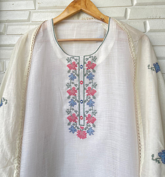 Linen unstitched ladies suit Rc16231