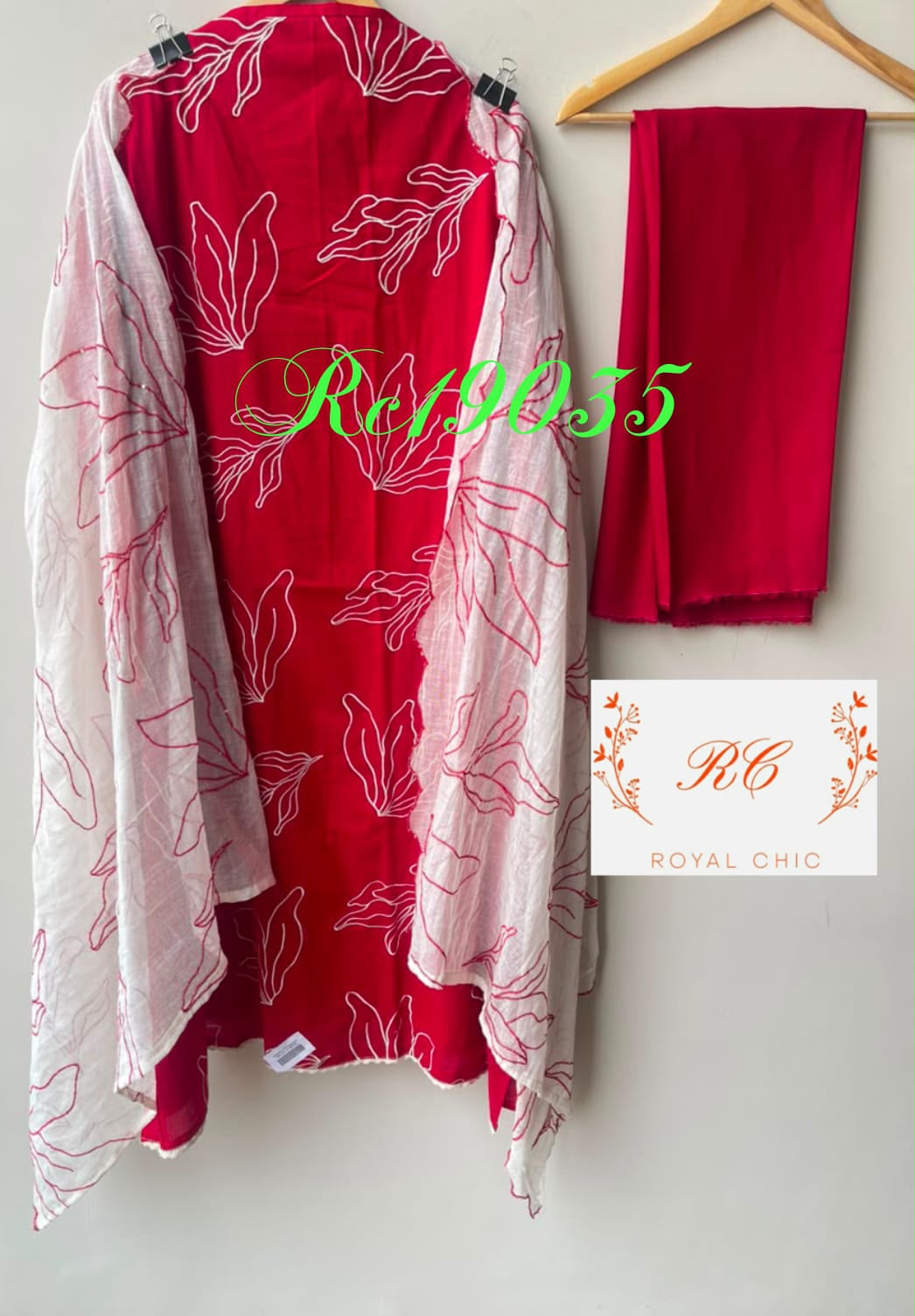 Cotton unstitched fabric ladies suit Rc19039