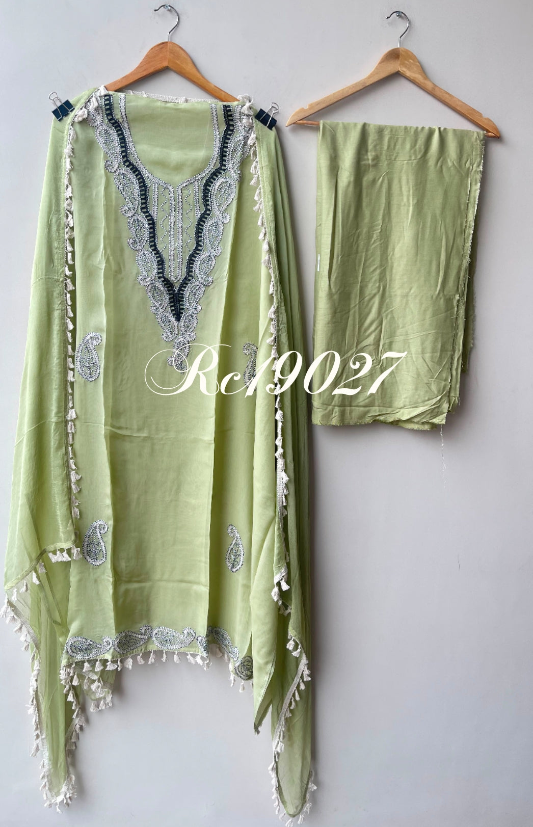 Organza fabric unstitched ladies suit Rc19027 (a)