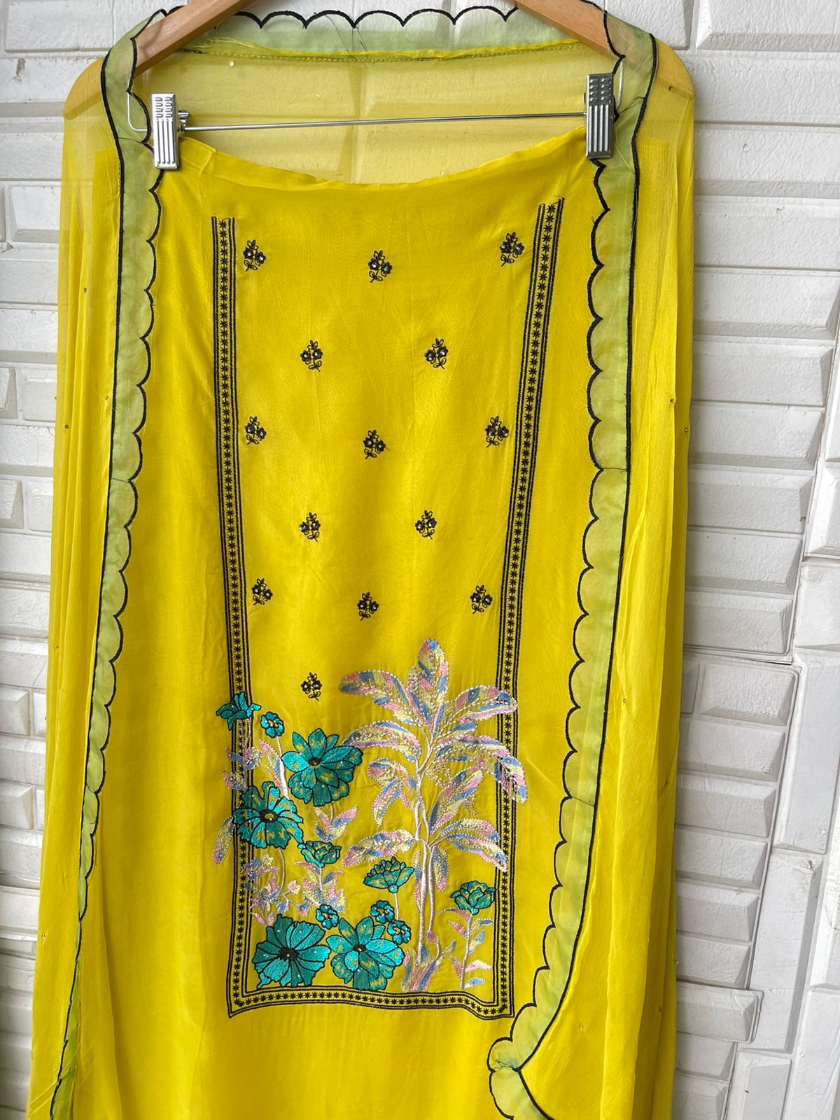 Organza unstitched ladies suit