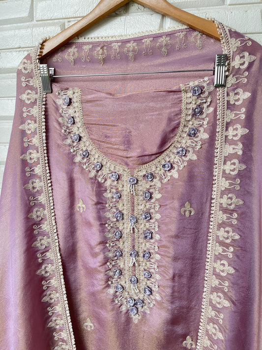 Shimmer silk unstitched ladies suit Rc17602 (a)