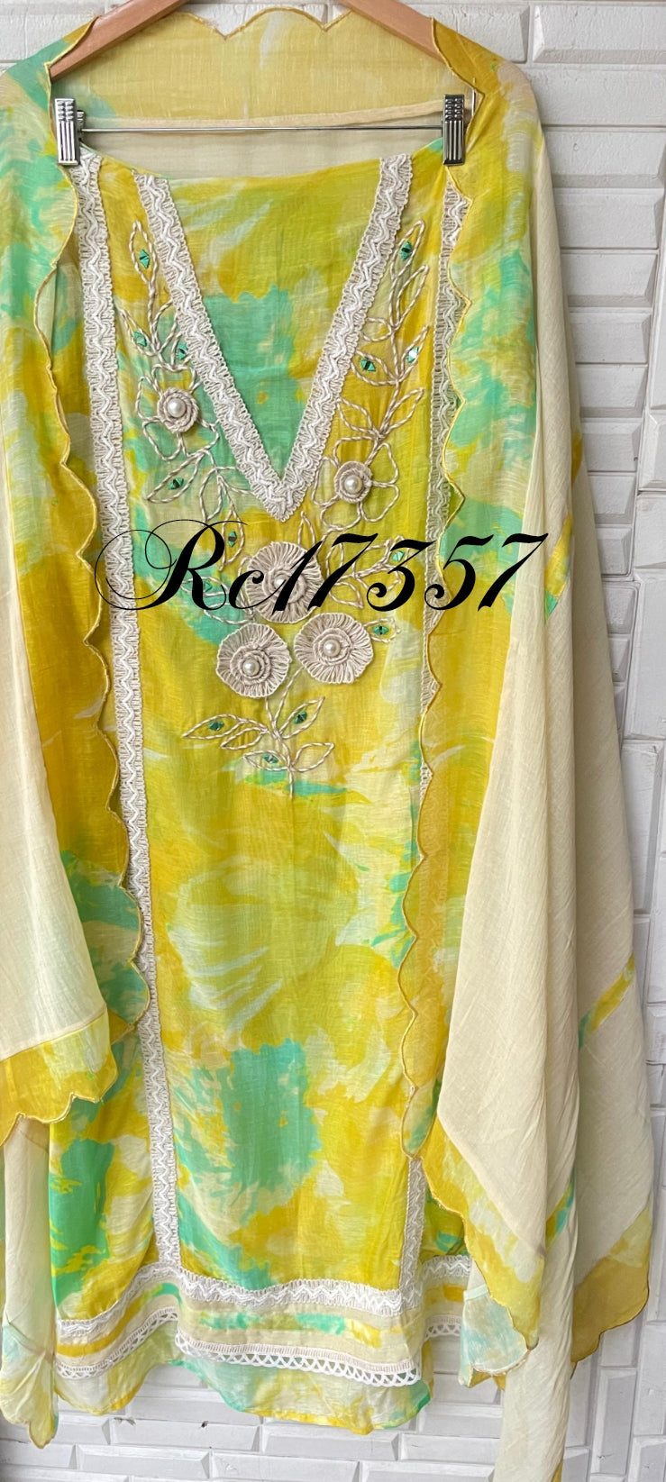 Linen unstitched ladies suit Rc17357