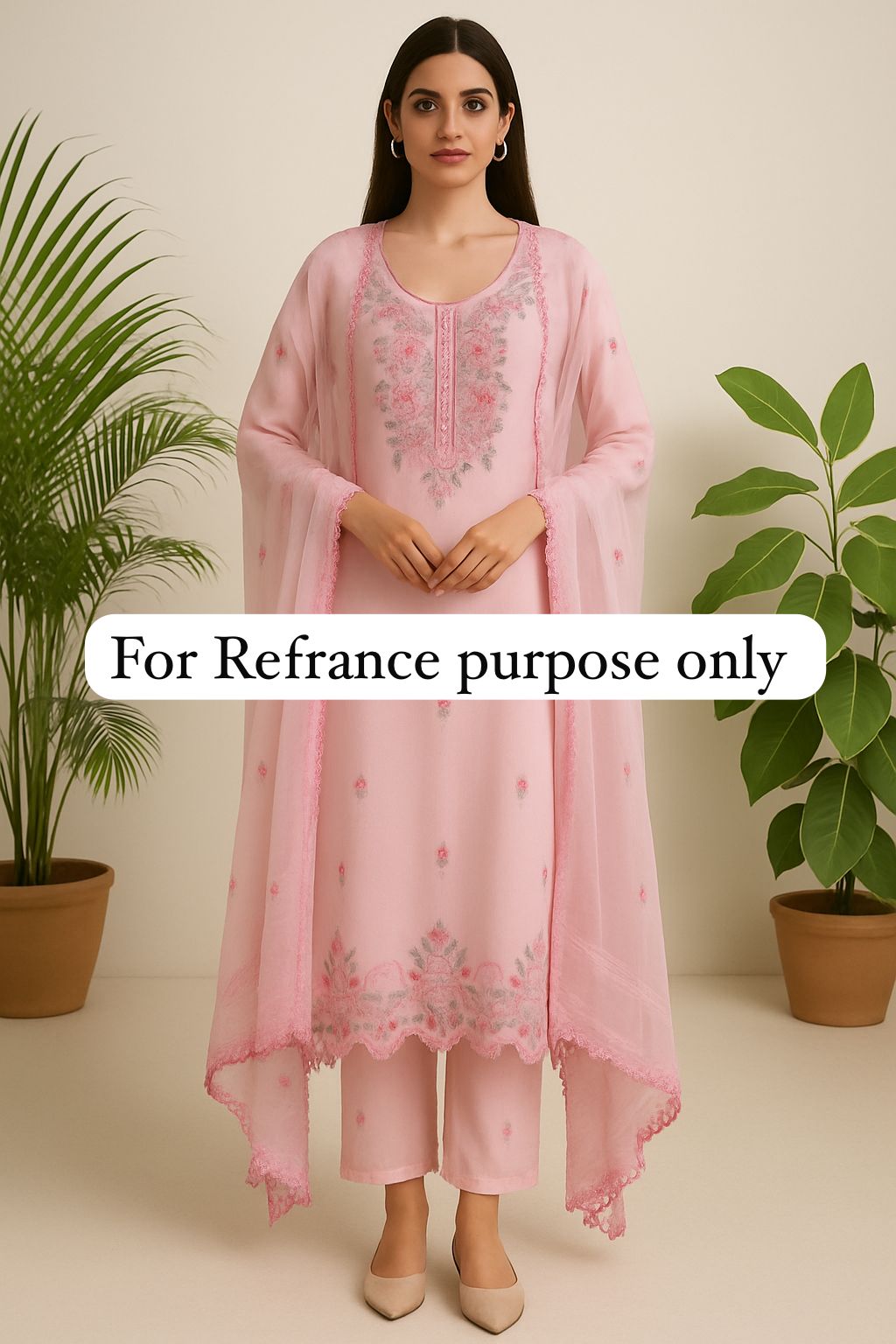 Fine shimmer silk unstitched ladies suit Rc17676