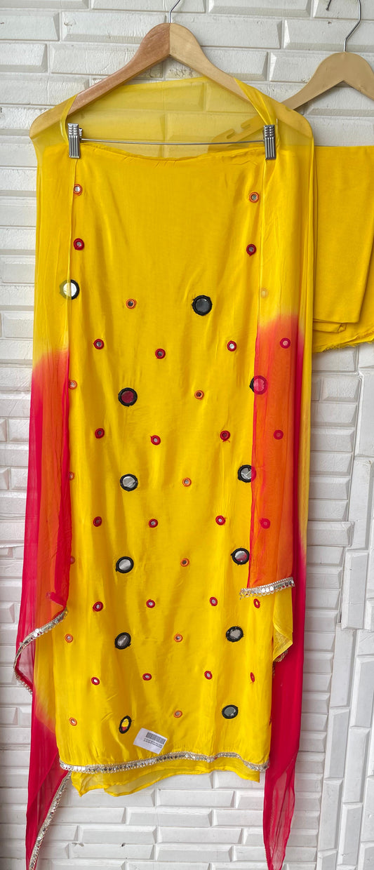 Glass organza unstitched ladies suit Rc17435 (b)