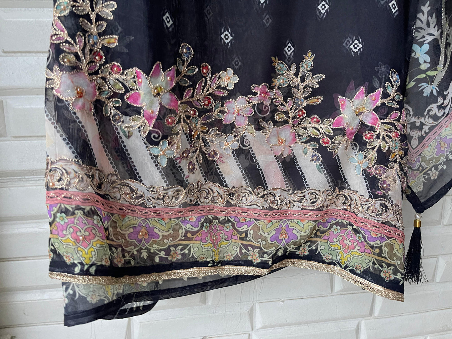 Organza unstitched ladies suit Rc17609