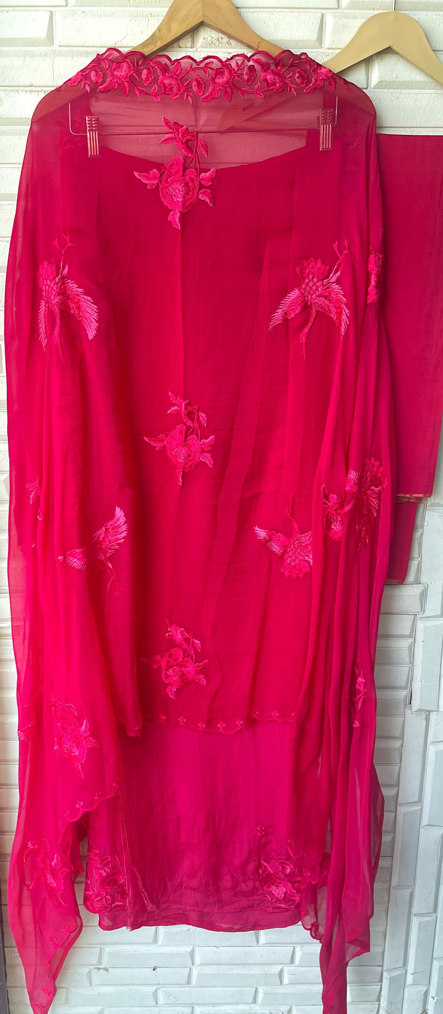 Crape silk unstitched ladies suit Rc17816 (a)