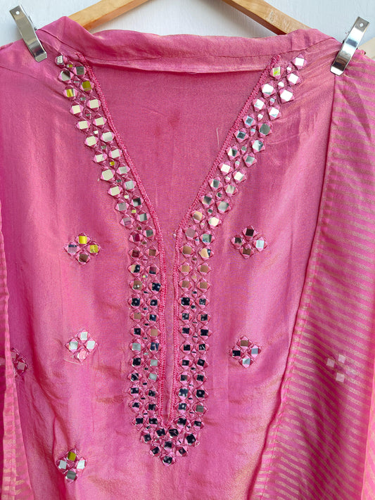 Shimmer silk unstitched ladies suit Rc17880 (a)