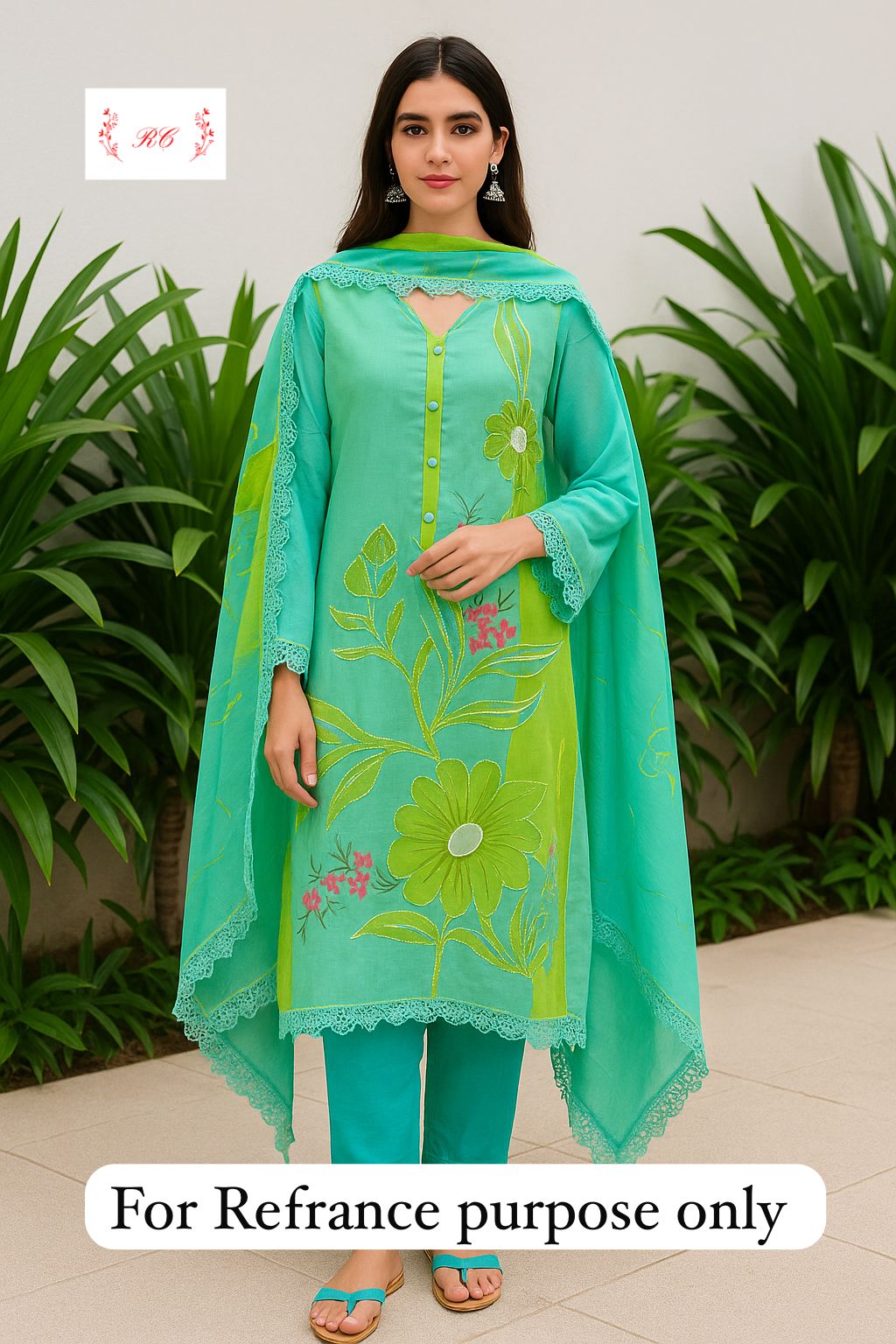 Mul chanderi unstitched ladies suit Rc17643