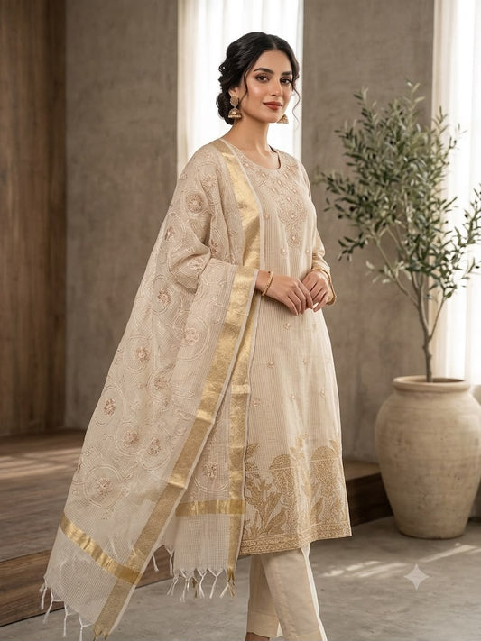 Self shimmer kota doriya unstitched ladies suit Rc19009