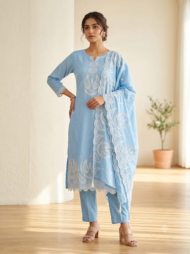 Mul chanderi unstitched ladies suit Rc19233 (a)